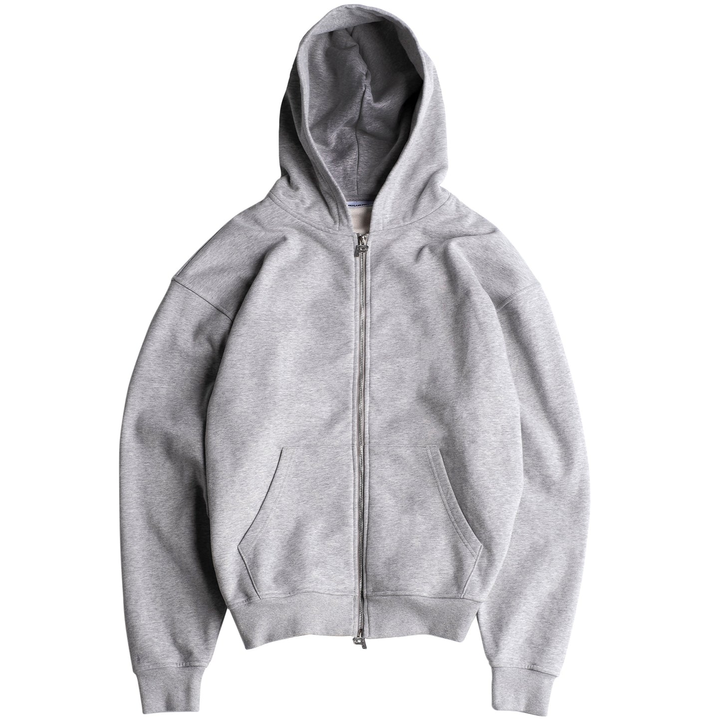 Luxury Zip Hood - Grey