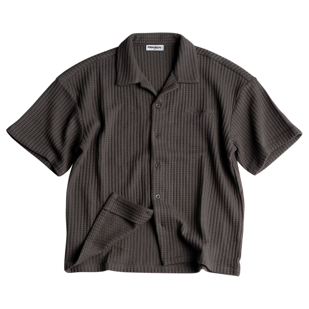 
                      
                        Textured Waffle Shirt - Charcoal
                      
                    