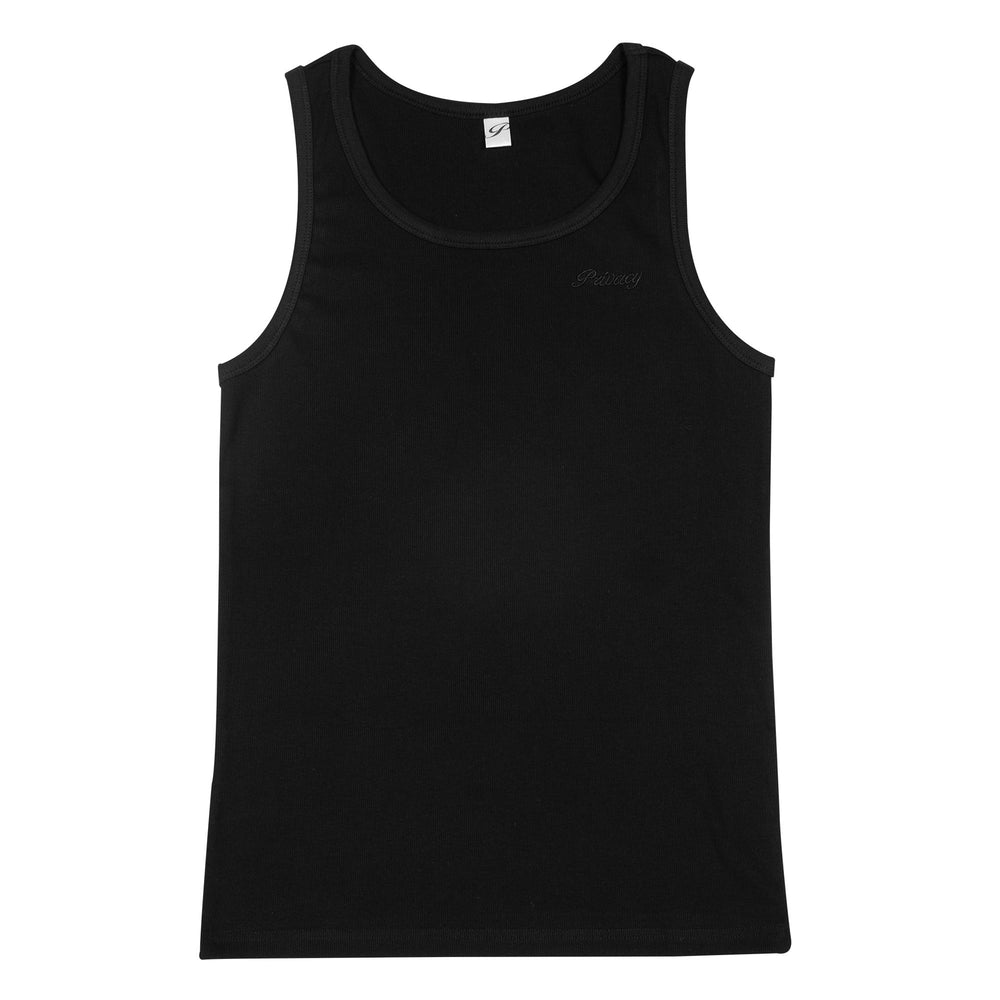 Classic Ribbed Tank - Black